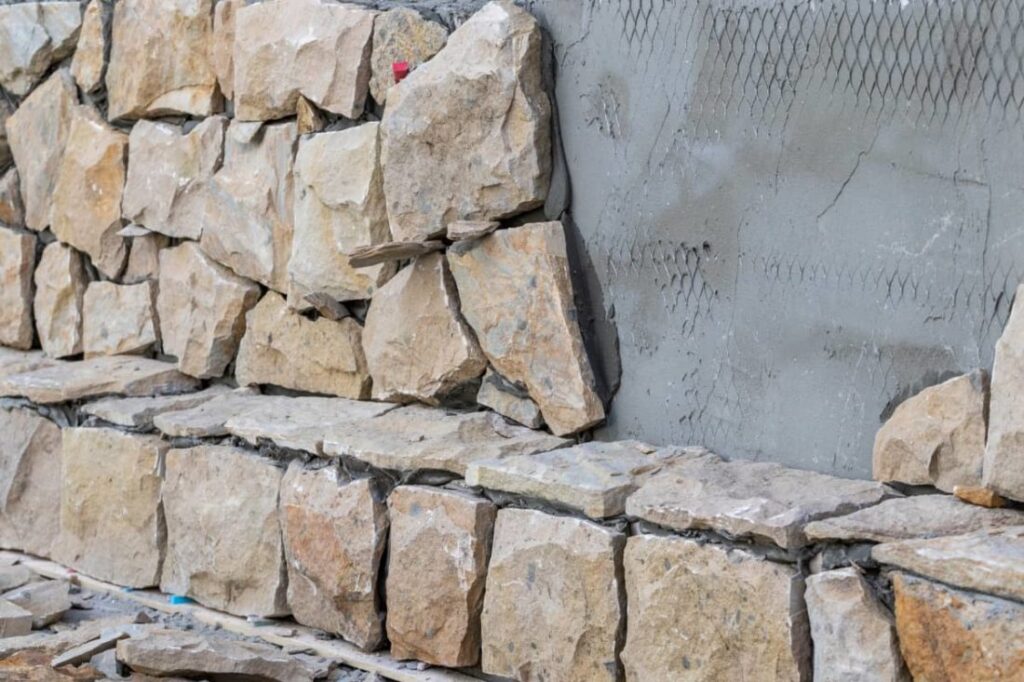 Revestimiento de piedra exterior